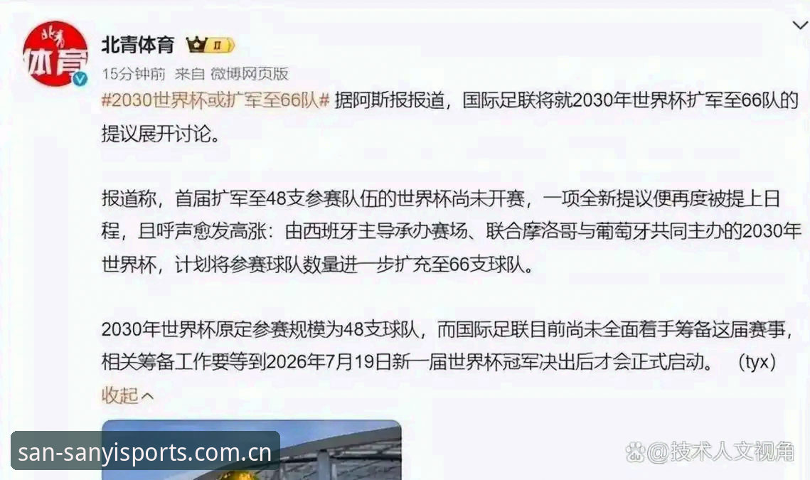 最新三亿体育官网链接 世界杯扩军操作教程:从三亿体育官网入口掌握66队参赛最新动态